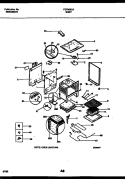 BODY PARTS Diagram and Parts List for FEF368CASA  Frigidaire Range
