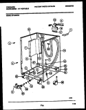 CABINET PARTS Diagram and Parts List for SP184NXR2  Frigidaire Dishwasher