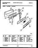 BACKGUARD Diagram and Parts List for GF720NW6  Frigidaire Range