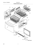 FREEZER DRAWER/BASKETS Diagram and Parts List for E23BC68JSS2  Electrolux Refrigerator