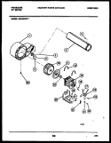 BLOWER AND DRIVE PARTS Diagram and Parts List for DG7400PW1  Frigidaire Dryer
