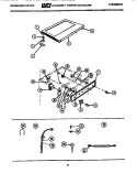 TOP, CONTROLS AND MISCELLANEOUS PAR Diagram and Parts List for DE2000D-L1  Frigidaire Dryer