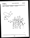 BURNER, IGNITER AND VALVE Diagram and Parts List for DGA500KW1  Kelvinator Dryer