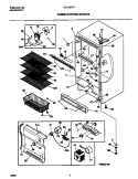 CABINET / CONTROL / SHELVES Diagram and Parts List for GFU16F7FW0  Gibson Freezer