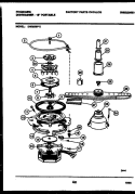 MOTOR PUMP PARTS Diagram and Parts List for DW2558PW2  Frigidaire Dishwasher