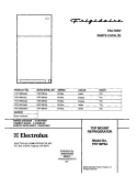 COVER Diagram and Parts List for FRT18P5AB3  Frigidaire Refrigerator