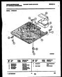 TOP PARTS Diagram and Parts List for SP550AXR1  Frigidaire Dishwasher