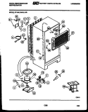 SYSTEM AND AUTOMATIC DEFROST PARTS Diagram and Parts List for RT156LCH0  Frigidaire Refrigerator