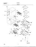 SHELVES Diagram and Parts List for FRS20ZRGWA  Frigidaire Refrigerator