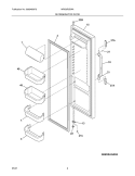 REFRIGERATOR DOOR Diagram and Parts List for WRS6R3EWA  Crosley Refrigerator