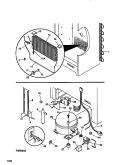 SYSTEM Diagram and Parts List for F82F166BW0  Frigidaire Freezer