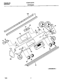 BACKGUARD Diagram and Parts List for FES367CETF  Frigidaire Range