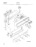 BACKGUARD Diagram and Parts List for TGF657BFU1  Tappan Range