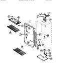 CABINET Diagram and Parts List for MFU16F3BW2  Frigidaire Freezer