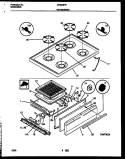 COOKTOP AND BROILER DRAWER PARTS Diagram and Parts List for CP302BP2D3  Frigidaire Range