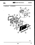 DOOR PARTS Diagram and Parts List for 30TESKWED-23-03  Tappan Range