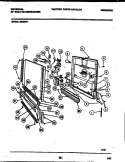 DOOR PARTS Diagram and Parts List for DB400PW1  Frigidaire Dishwasher