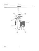 WRAPPER Diagram and Parts List for FDD40J1  Frigidaire Dehumidifier