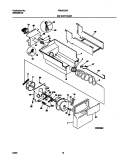 ICE CONTAINER Diagram and Parts List for FRS20ZGGD0  Frigidaire Refrigerator