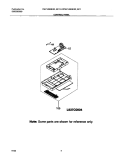 CONTROL PANEL Diagram and Parts List for CFMV145BC1  Frigidaire Microwave