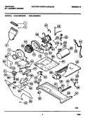 DRYER - MOTOR, BLOWER, BELT Diagram and Parts List for MLXG62RBW1  Frigidaire Washer Dryer Combo