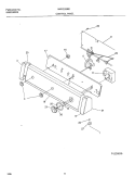 CONTROL PANEL Diagram and Parts List for MWX233RED2  Frigidaire Washer