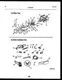 ICE MAKER AND INSTALLATION PARTS Diagram and Parts List for FPGS21TISW0  Frigidaire Refrigerator