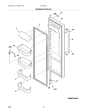 REFRIGERATOR DOOR Diagram and Parts List for PLHS37EGSB0  Frigidaire Refrigerator