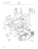 BODY Diagram and Parts List for PLEF489CCE  Frigidaire Range