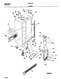 CABINET Diagram and Parts List for FRS20QRCW9  Frigidaire Refrigerator