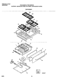 TOP / DRAWER Diagram and Parts List for FGF379WECS  Frigidaire Range