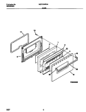 DOOR Diagram and Parts List for MEF316WFSA  Frigidaire Range