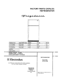 COVER Diagram and Parts List for FRT21PRHB7  Frigidaire Refrigerator