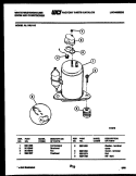 COMPRESSOR PARTS Diagram and Parts List for AL119L1A3  Frigidaire Air Conditioner