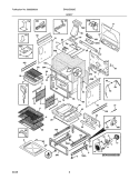 BODY Diagram and Parts List for EW30GS65GB1  Electrolux Range