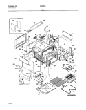 BODY Diagram and Parts List for FES367AQC  Frigidaire Range