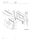 DOOR Diagram and Parts List for BFEF323ES3  Frigidaire Range