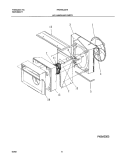 AIR HANDLING PARTS Diagram and Parts List for FAS185J2A5  Frigidaire Air Conditioner