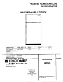 COVER Diagram and Parts List for MRT18N3JW1  Uni Refrigerator