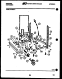 POWER DRY AND MOTOR PARTS Diagram and Parts List for DW1805KF1  Frigidaire Dishwasher