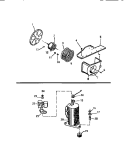 AIR HANDLING PARTS, COMPRESSOR Diagram and Parts List for S310B1QA  Kelvinator Air Conditioner