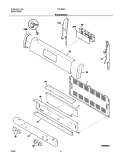 BACKGUARD Diagram and Parts List for TGF364ASD  Tappan Range