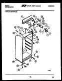 CABINET PARTS Diagram and Parts List for RT15F4WU2D  Gibson Refrigerator
