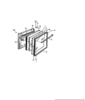 DOOR, GF670H Diagram and Parts List for GF600HXW1  Frigidaire Wall Oven