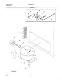 SYSTEM Diagram and Parts List for FFC09M5CW4  Frigidaire Freezer