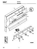 BACKGUARD Diagram and Parts List for MGF331BFDB  Frigidaire Range