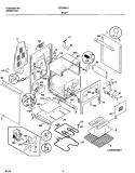 BODY Diagram and Parts List for FEFB68CJSA  Frigidaire Range