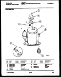 COMPRESSOR PARTS Diagram and Parts List for A05LE2N1  Frigidaire Air Conditioner
