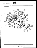 BACKGUARD Diagram and Parts List for GF950ND2  Frigidaire Range