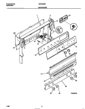 BACKGUARD Diagram and Parts List for GGF350SBDB  Gibson Range